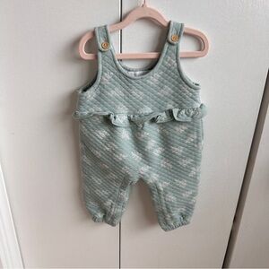 Catherine Malandrino Baby Green Quilted Outfit